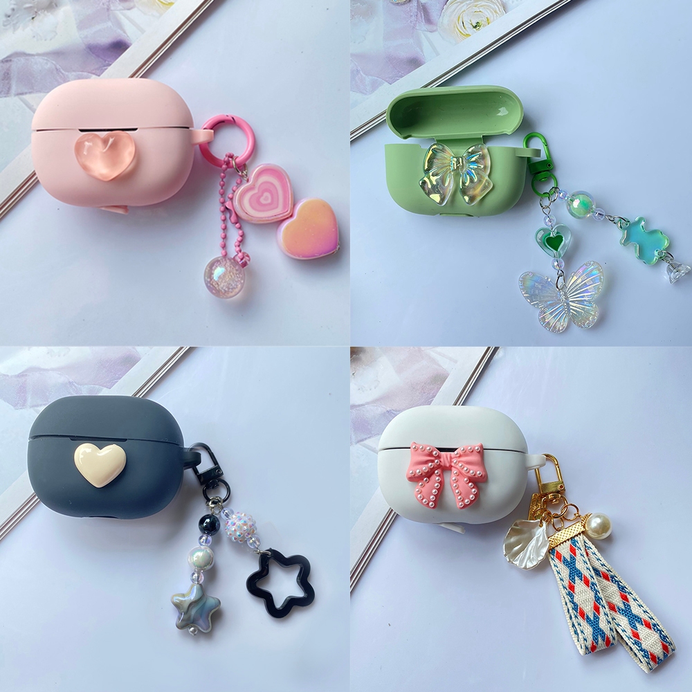 น่ารักการ์ตูนสําหรับ HONOR CHOICE หูฟัง X5 / X5 lite / x5pro กรณีดอกไม้ซิลิโคนหูฟังพร้อมพวงกุญแจอุปก