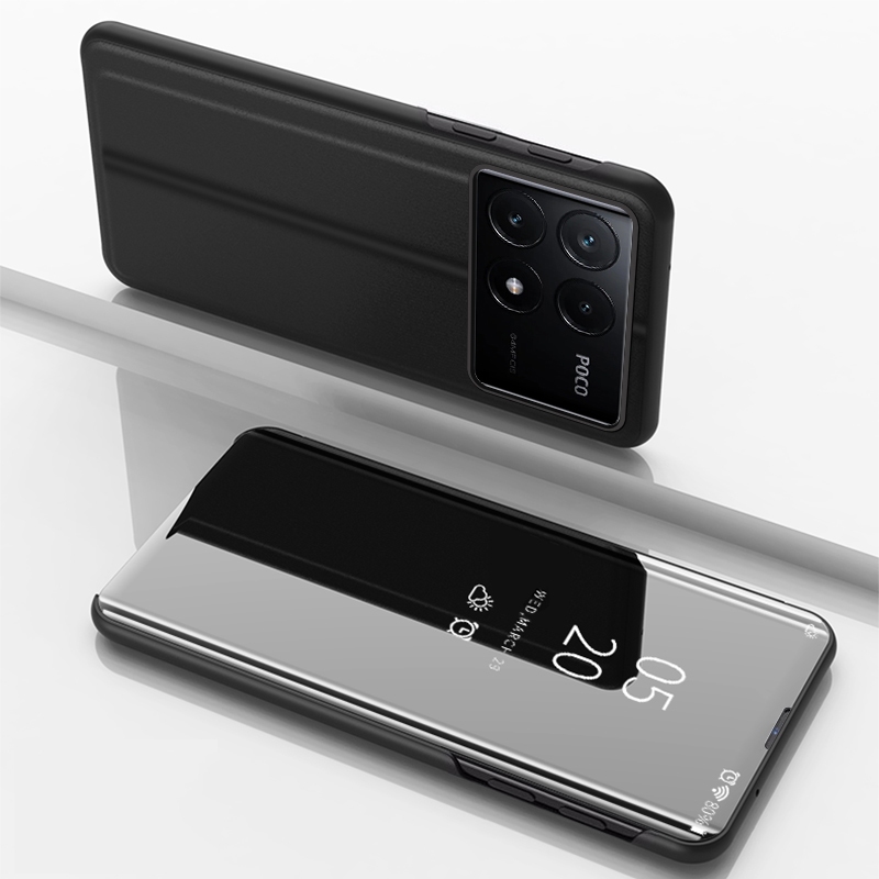 เคสโทรศัพท์มือถือหนัง แบบฝาพับกระจก สําหรับ Xiaomi Poco X6 Pro X6Pro 2311DRK48G 2311DRK48I 360° เคสซิลิโคน ป้องกันกระแทก แบบเต็มตัว สําหรับ R0