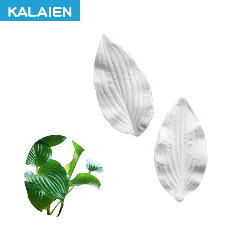 KALAIEN แม่พิมพ์ซิลิโคน รูปใบลิลลี่ ดอกไม้ ใบไม้ ทานได้ สําหรับตกแต่งเค้กฟองดองท์ ฟองดองท์ DIY