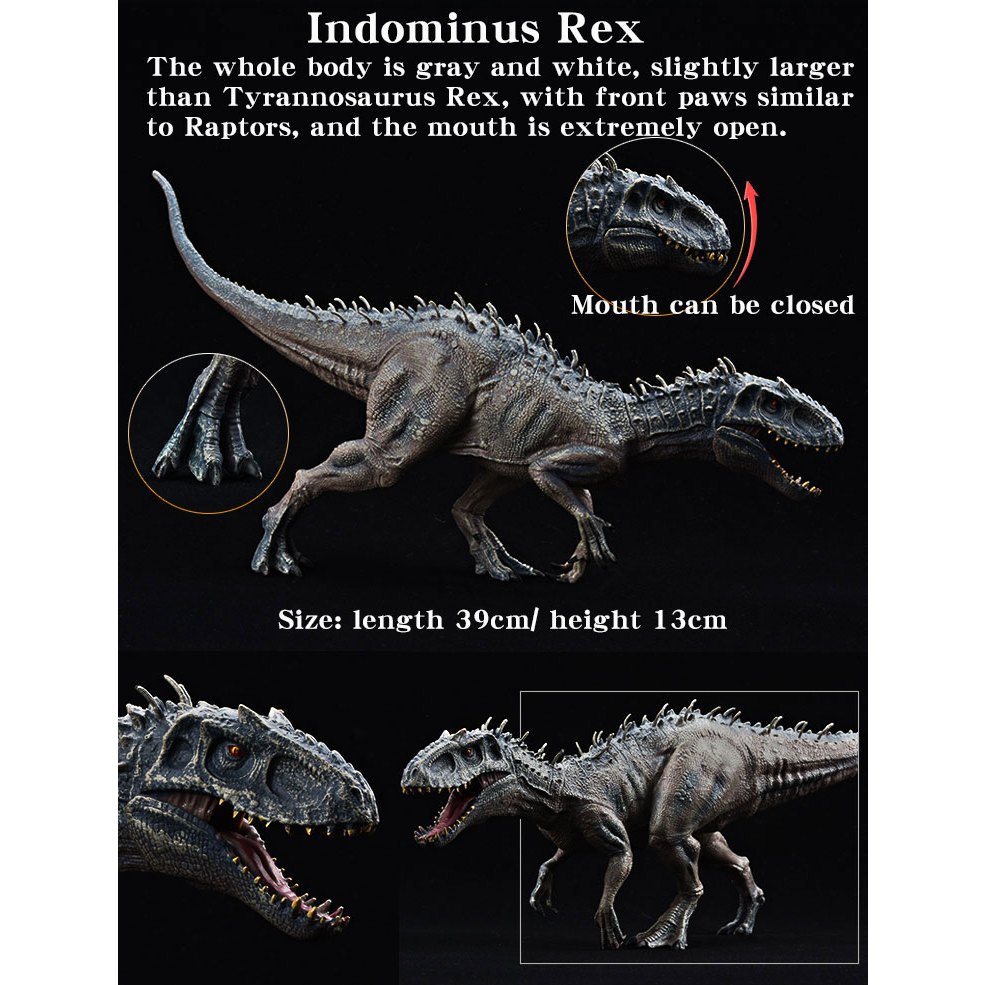 ใหม่ โมเดลฟิกเกอร์ไดโนเสาร์ Jurassic T-rex Mosasaurus Velociraptor ของเล่น ของขวัญฮาโลวีน สําหรับเด็ก - รูปที่ 3