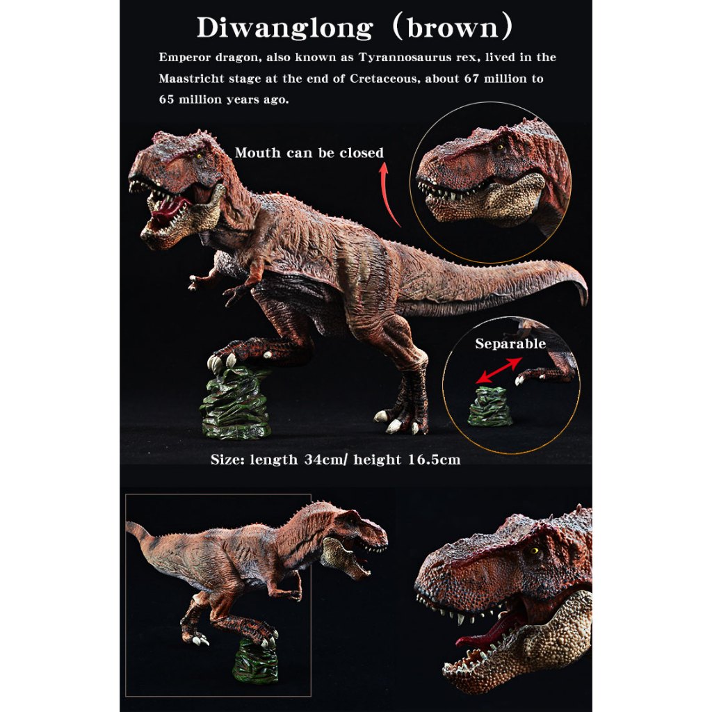 ใหม่ โมเดลฟิกเกอร์ไดโนเสาร์ Jurassic T-rex Mosasaurus Velociraptor ของเล่น ของขวัญฮาโลวีน สําหรับเด็ก - รูปที่ 4
