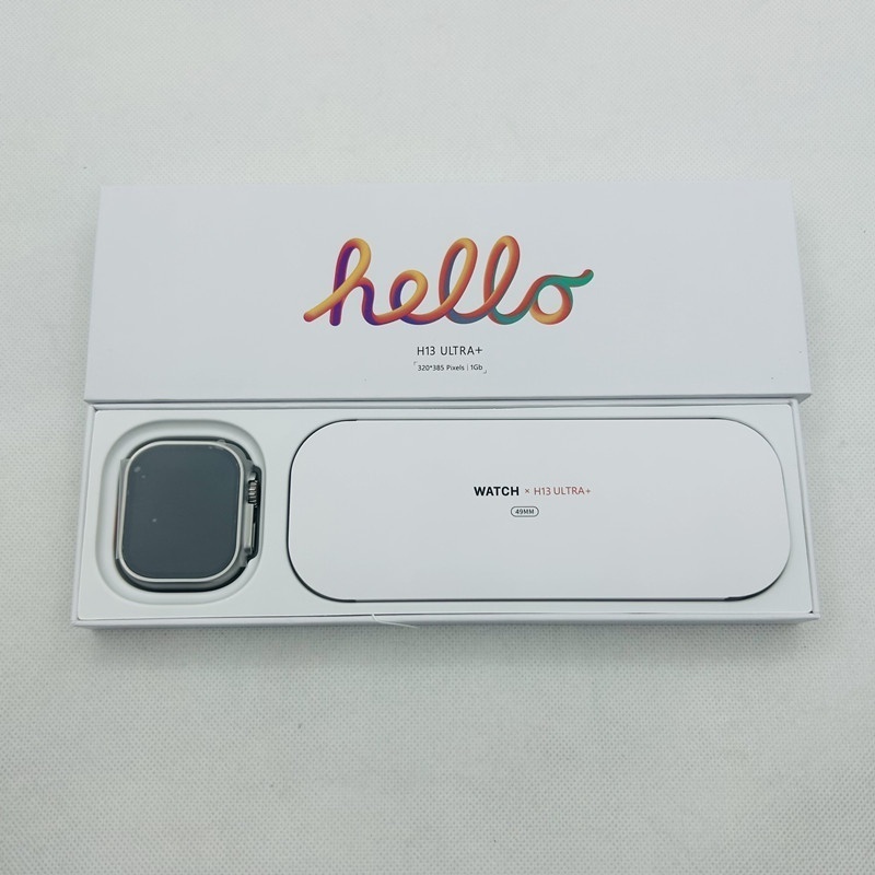 Top ใหม่ล่าสุด H13 Ultra Plus สมาร์ทนาฬิกา Ultra 3 ผู้ชาย 49 มม.เข็มทิศ 1GB Smartwatch ไทเทเนียม 173