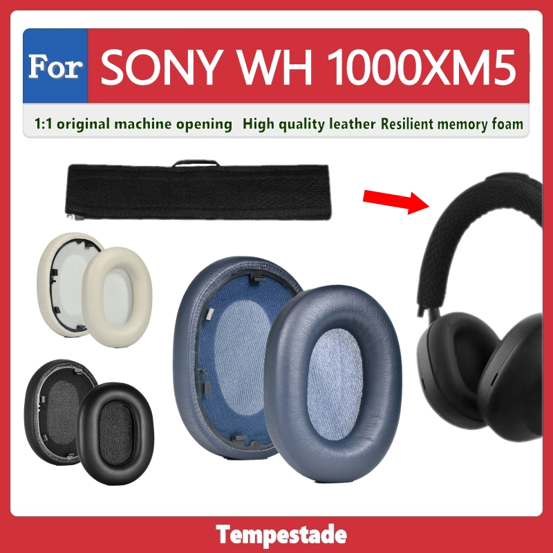 อะไหล่แผ่นครอบหูฟัง แบบเปลี่ยน สําหรับ SONY WH 1000XM5