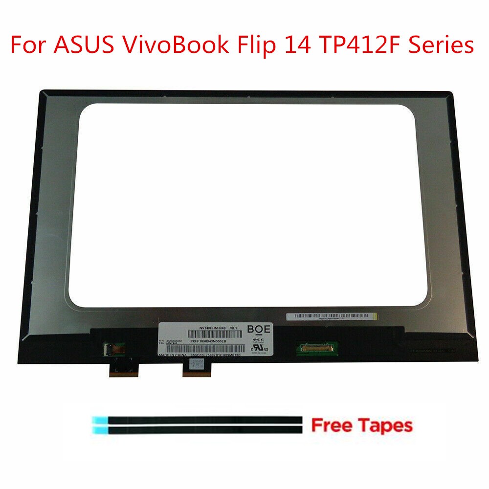 14 "จอแสดงผล LCD Touch Screen Digitizer สําหรับ ASUS VivoBook Flip 14 TP412F TP412FA TP412U TP412UA 