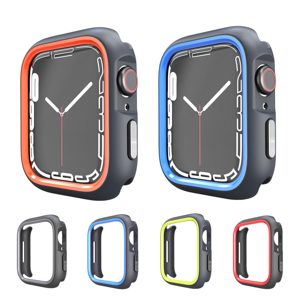 2-in-1 เคสนาฬิกาข้อมือ PC แบบแข็ง กันรอยขีดข่วน สําหรับ Apple Watch S9 8 7 6 5 4 3 2 1 SE2 ULTRA iWatch 49 มม. 45 มม. 44 41