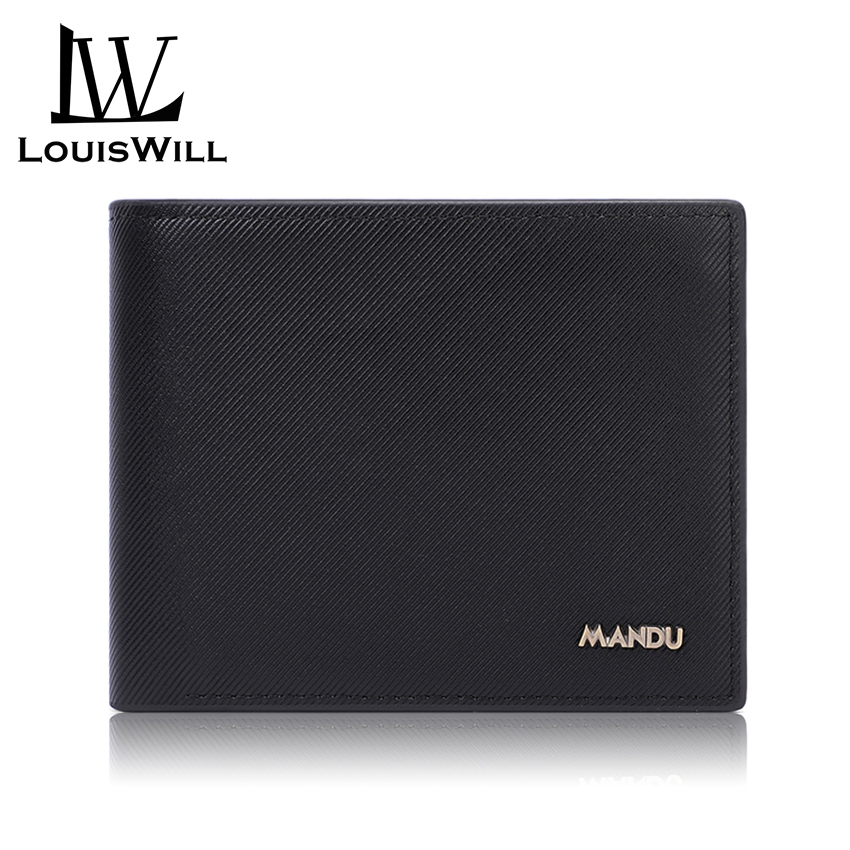 Louiswill RFID กระเป๋าสตางค์ ใบสั้น หนัง PU นิ่ม มีซิป หลายตําแหน่ง ใส่บัตรเครดิต เหรียญได้ สไตล์เรโทร ธุรกิจ