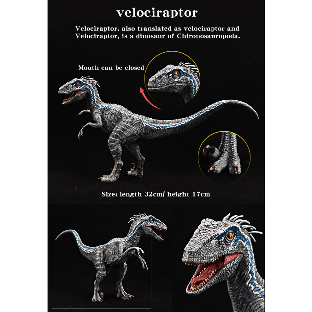 ใหม่ โมเดลฟิกเกอร์ไดโนเสาร์ Jurassic T-rex Mosasaurus Velociraptor ของเล่น ของขวัญฮาโลวีน สําหรับเด็ก - รูปที่ 7