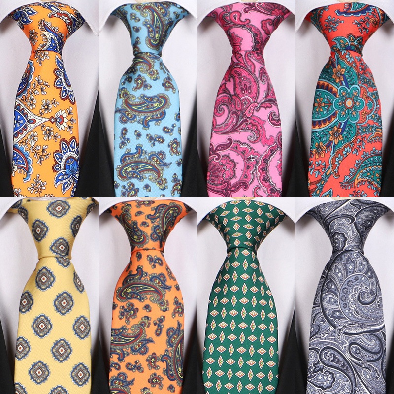 ผู้ขายโรงงาน 8 ซม.ผู้ชาย Tie Jacquard Cravata คลาสสิก Polka Dot Paisley เนคไทดอกไม้พิมพ์แฟชั่นธุรกิจ Neckwear คอ Tie Party อุปกรณ์เสริมสําหรับงานแต่งงานธุรกิจ
