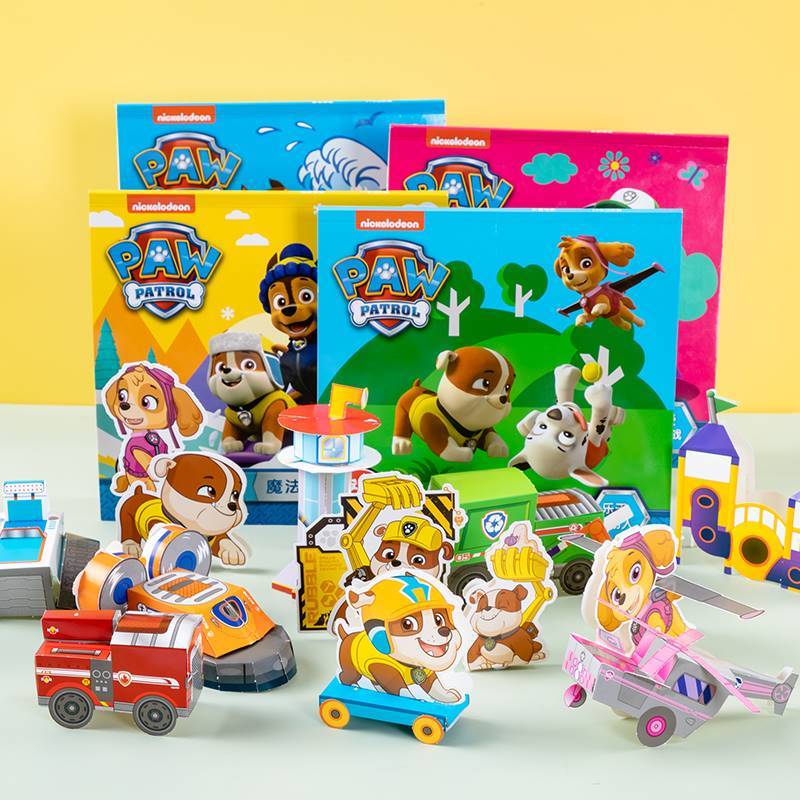 Paw Patrol ที่ตัดกระดาษ รูปอุ้งเท้าหมู แฮนด์เมด สําหรับเด็กผู้ชาย และเด็กผู้หญิง