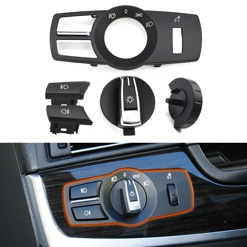 สวิตช์ปุ่มควบคุมไฟหน้า ไฟตัดหมอก สําหรับ BMW 5 6 7 Series X3 X4 F02 F10 F18 F07 F06 F25 F26