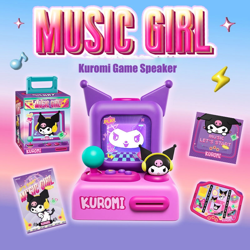 ลําโพงบลูทูธ ลายการ์ตูนอนิเมะ Sanrio Kuromi Kawaii คุณภาพสูง เหมาะกับของขวัญวันเกิด ของเล่นสําหรับเด็ก