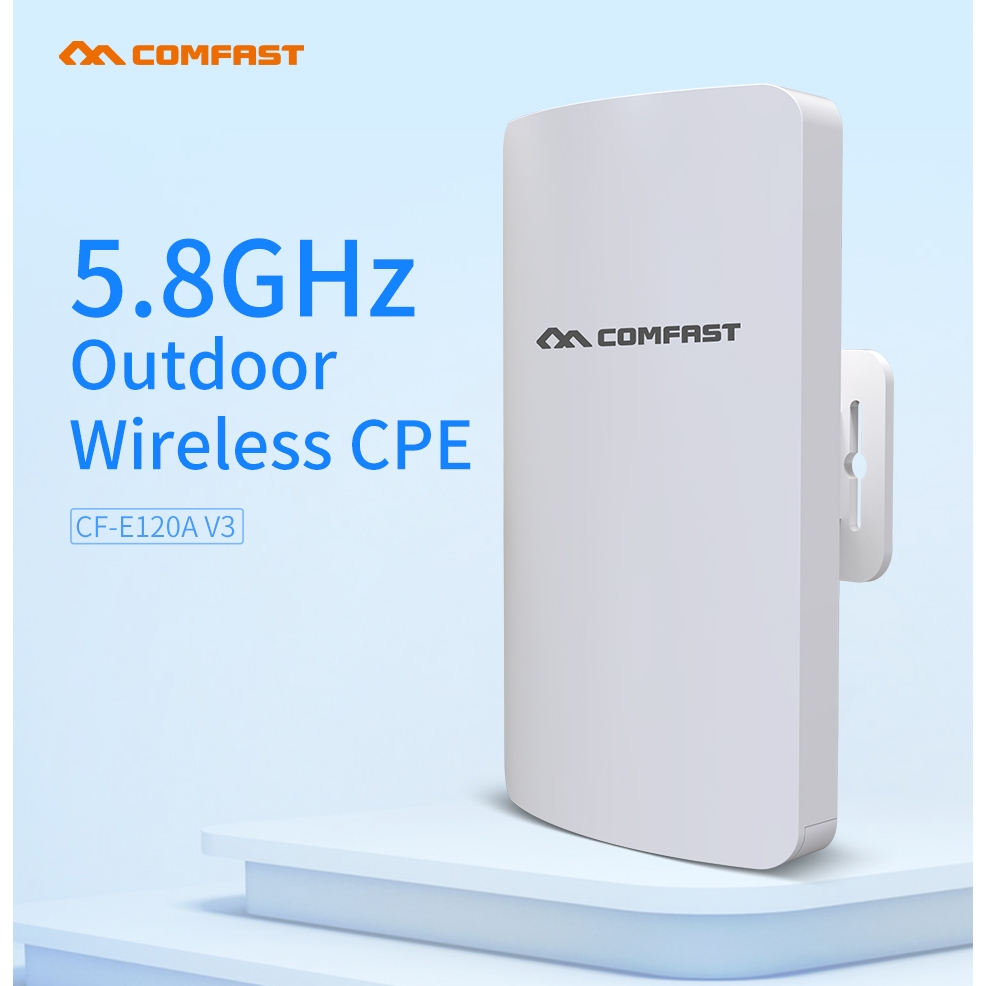 COMFAST 5.8GHz WiFi ระยะไกล 1-3 KM ไร้สายกลางแจ้งสะพาน/CPE WiFI Access Extender สัญญาณเครื่องขยายเสี