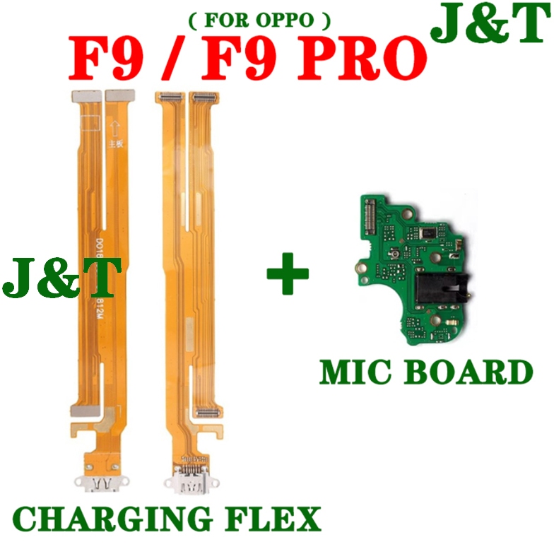 สําหรับ Oppo F9 / F9 Pro USB ชาร์จ Charger Board Mic Audio jack board Flex Cable
