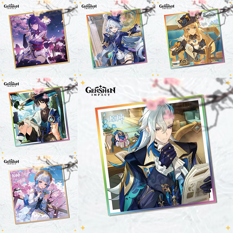 Genshin กระดาษสี arlecchino furina สําหรับตกแต่ง