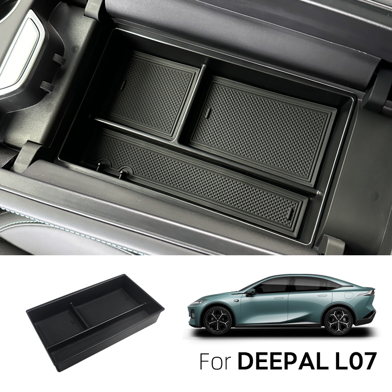 เหมาะสําหรับ DEEPAL L07 กล ่ องเก ็ บ Central Control Armrest กล ่ องเก ็ บน ้ ํา Coaster ไร ้ สายชาร ์ จป ้ องกัน Pad การปรับเปลี ่ ยน ราคา ถูกที่สุด ดีลบีเคเค แกลเลอรีภาพที่ 2