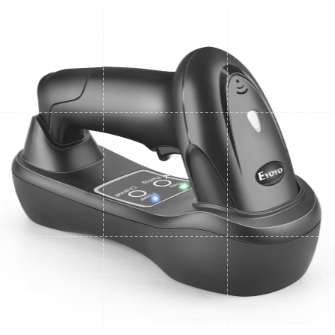 [Local stock]Eyoyo 1D เครื่องสแกนบาร์โค้ดไร้สาย Reader พร้อม USB Cradle Receiver ฐานชาร์จและปุ่มควบคุม 492ft เกียร์ยาวแบบพกพา 1D ภาพสแกนสําหรับ PC Lpt