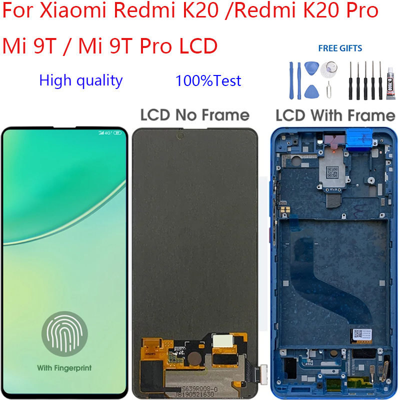 อะไหล่หน้าจอสัมผัสดิจิทัล LCD แบบเปลี่ยน สําหรับ Xiaomi Redmi K20 Redmi K20 Pro Mi 9T Mi 9T Pro