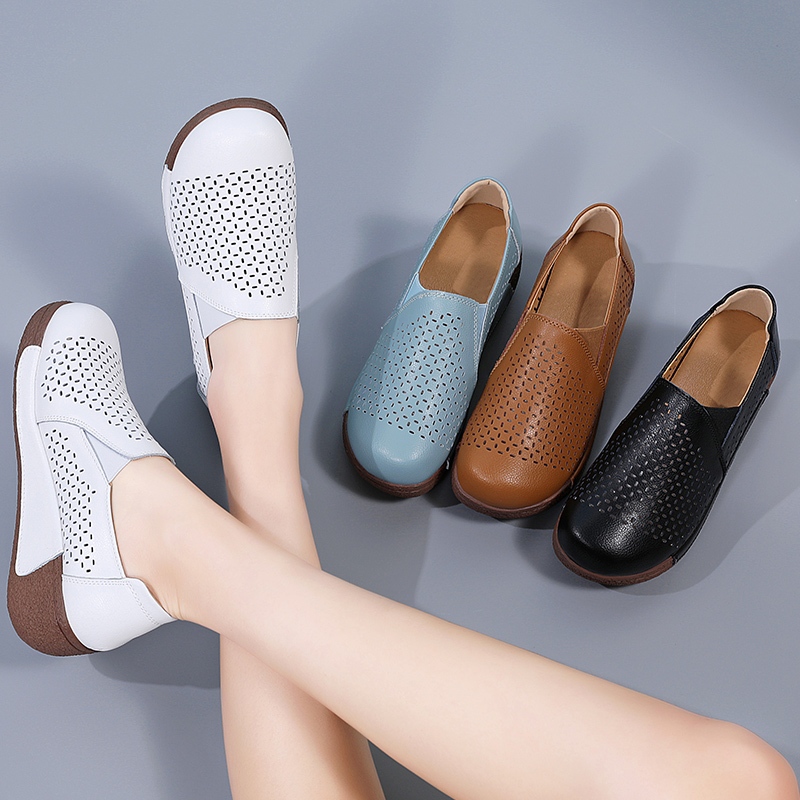 รองเท้า พื้นนิ่ม ระบายอากาศได้ดี สวมใส่สบาย แฟชั่นทันสมัย สําหรับผู้หญิง และคุณแม่