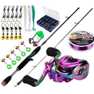 Sougayilang ชุดรอกคันเบ็ดตกปลา คาร์บอนไฟเบอร์ 1.8 ม. พร้อมรอ…