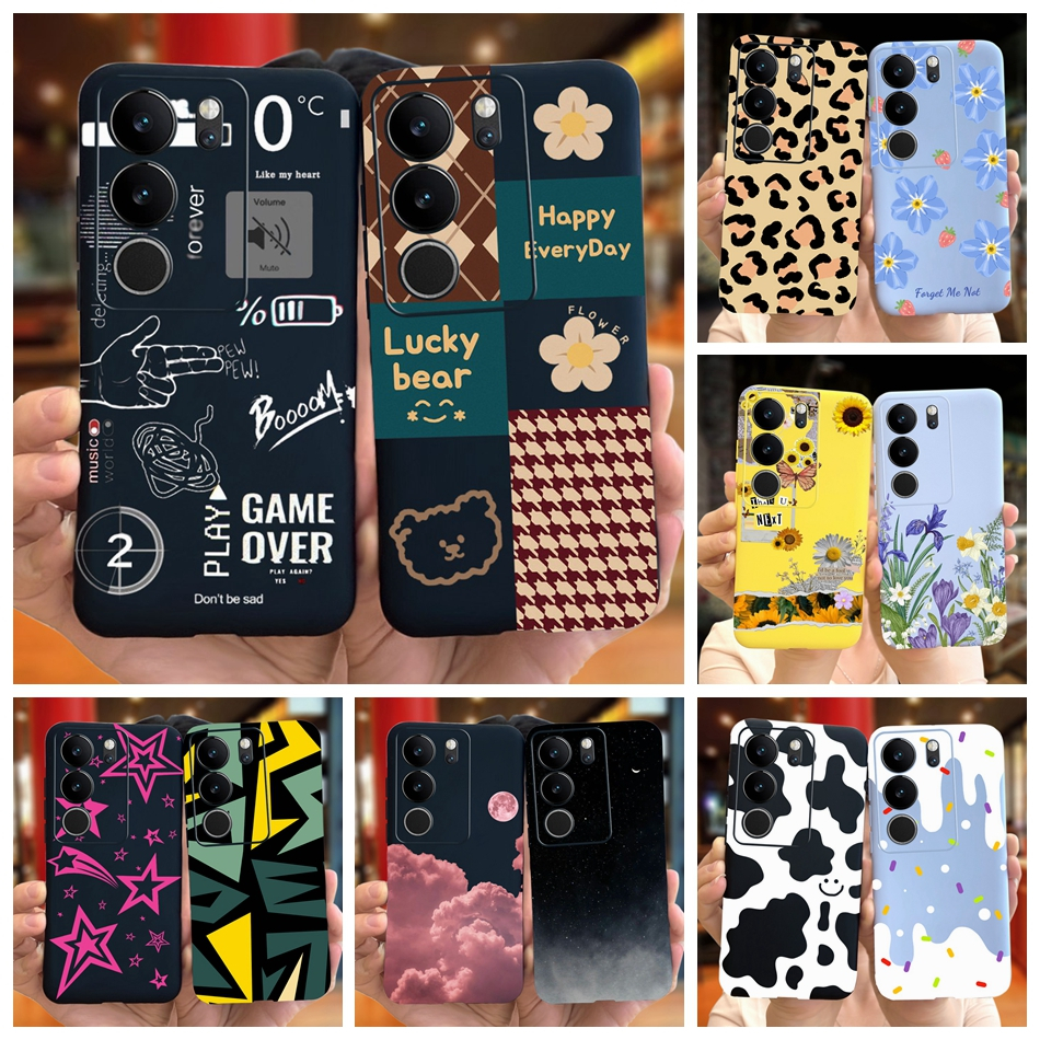 เคสโทรศัพท์ซิลิโคน TPU แบบนิ่ม พิมพ์ลายน่ารัก สําหรับ Vivo V29 5G V29 Pro 5G V29 V 29 29pro V2250 V2