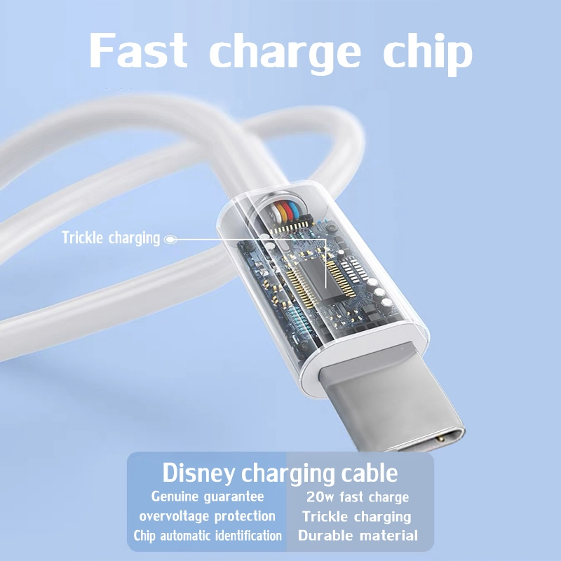 【การรับประกัน 1 ป】 สายชาร์จ Type C ที่ชาร์จและสายเคเบิล​ PD 20W เหมาะสำหรับ lOS  ประสิทธิภาุด ชาร์จเร็ว