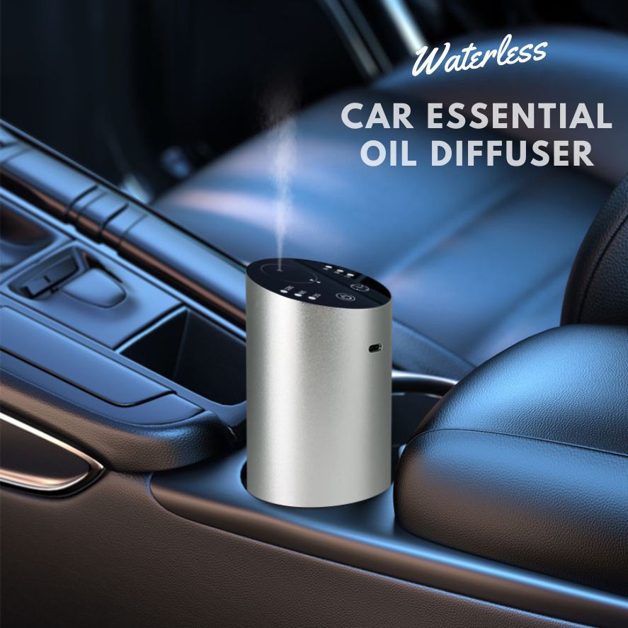Waterless Car Essential Oil Diffuser Ultrasonic Aroma Diffuser Air Humidifier พร้อมน้ํามันหอมระเหยเครื่องฟอกอากาศ Pewangi Bilik Automatik Pewangi Rumah