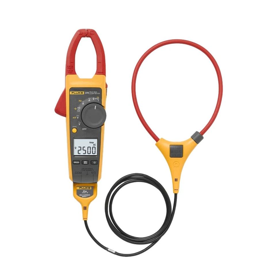 Original Fluke 376 True-Rms แคลมป์มิเตอร์ AC/DC พร้อม iFlex 2500A F376