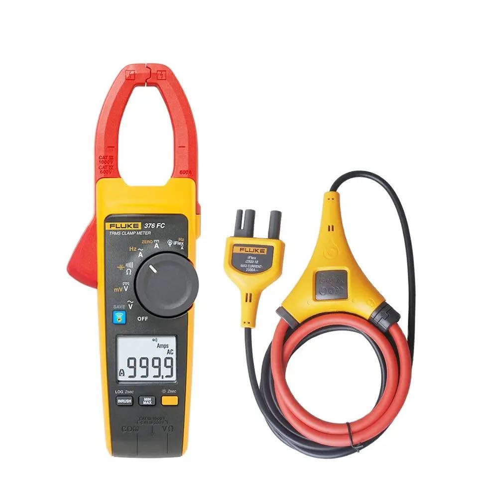 Fluke 376 FC True RMS แคลมป์มิเตอร์ AC/DC พร้อม iFlex Fluke 376FC