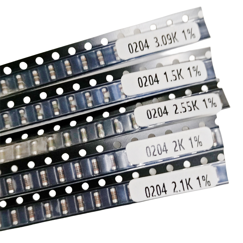 1320PCS SMD MELF Resistor 0204 66 ค่า 0204/ 1206 SMD Resistor Kit, 1 โอห์ม -10M Ohm 1/4W SMD Chip Re