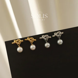 ต่างหูPearl Stud Dangle กันน้ําและไม่อักเสบสำหรับผู้หญิง ER378