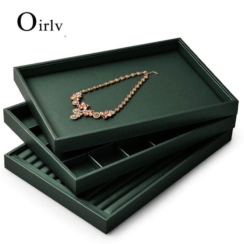 Oirlv ถาดจัดระเบียบเครื่องประดับ สร้อยคอ สร้อยข้อมือ แหวน ต่างหู P075 P076