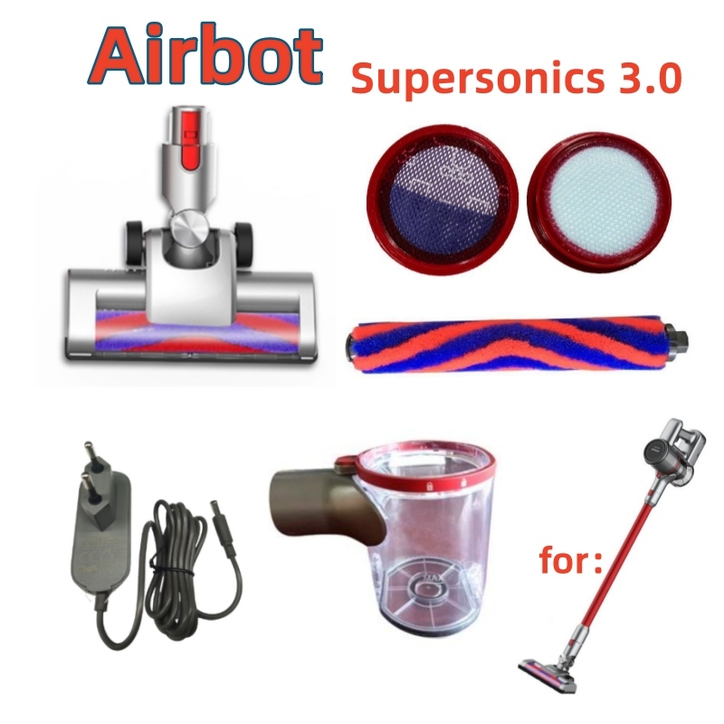 Airbot Supersonic 3.0 อุปกรณ์เสริมเครื่องดูดฝุ่นแบบใช้มือถือ แปรงลูกกลิ้ง แผ่นกรอง HEPA อะแดปเตอร์ถ้