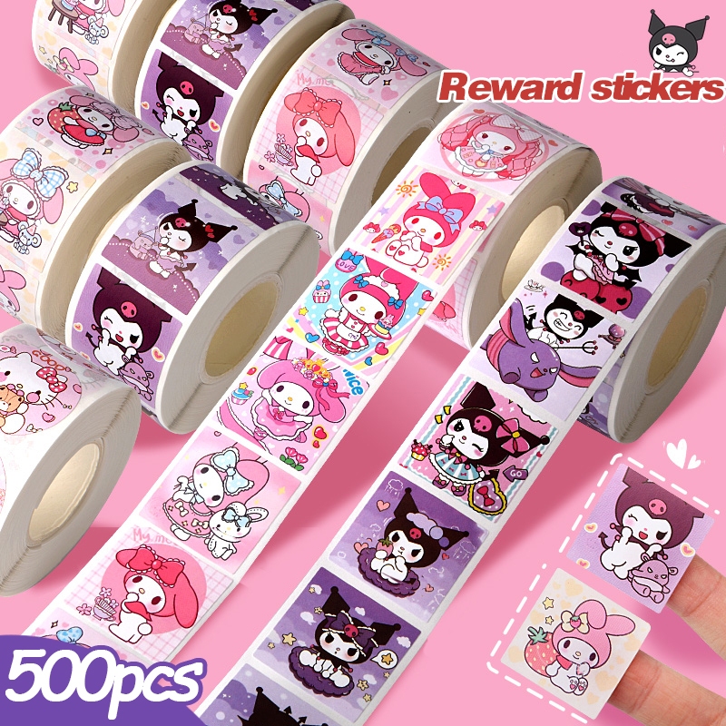 500ดวง สติ๊กเกอร์ขอบคุณ Thank you สติ๊กเกอร์น่ารัก ตกแต่ง กล่อง diy sticker tape