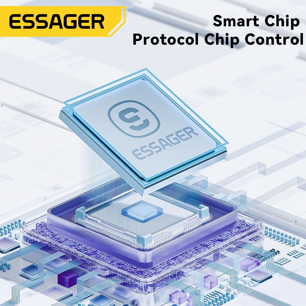 Essager 29W 60W 100W สายเคเบิลข้อมูลแม่เหล็ก Type C Ios USB A สายชาร์จเร็ว สําหรับโทรศัพท์ - ภาพย่อย 4