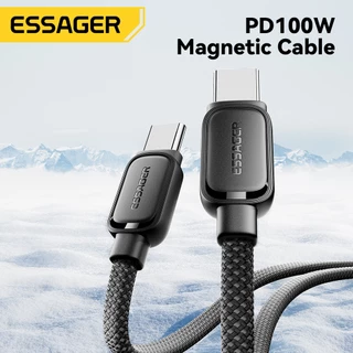 Essager 29W 60W 100W สายเคเบิลข้อมูลแม่เหล็ก Type C Ios USB A สายชาร์จเร็ว สําหรับโทรศัพท์