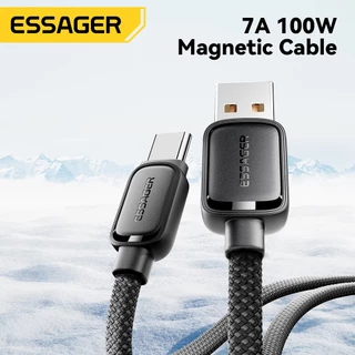 Essager 29W 60W 100W สายเคเบิลข้อมูลแม่เหล็ก Type C Ios USB A สายชาร์จเร็ว สําหรับโทรศัพท์