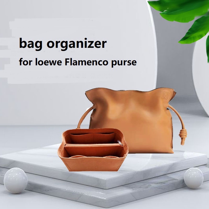 【นุ่มและเบา】ที่จัดระเบียบกระเป๋า loewe Flamenco purse ที่จัดกระเป๋า in bag ที่จัดทรง organizer insert