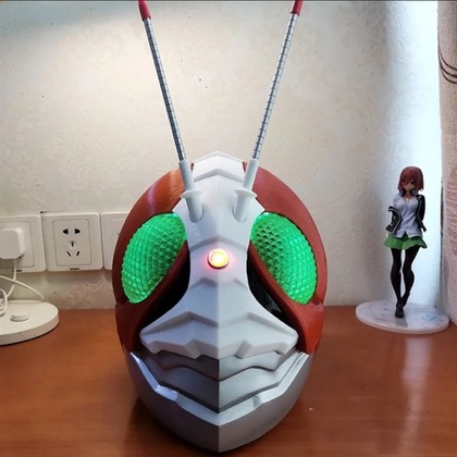 Kamen Rider V3 หน้ากากคอสเพลย์ หมวกกันน็อค พิมพ์ลาย 3D เรืองแสง สําหรับงานปาร์ตี้