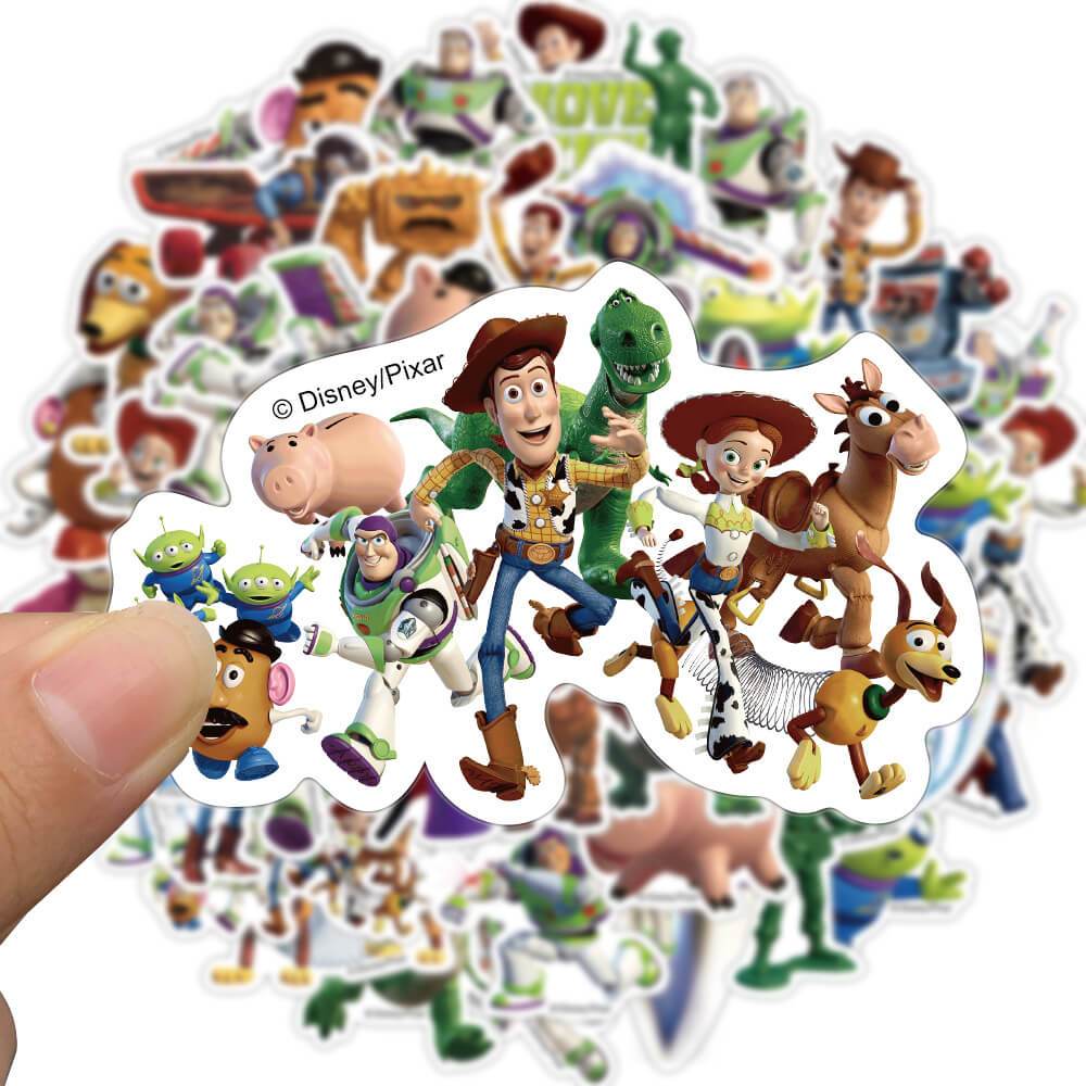 สติกเกอร์ ลายการ์ตูน Toy Story Buzz Lightyear กันน้ํา ขนาดใหญ่ สําหรับติดตกแต่งกระเป๋าเดินทาง รถเข็น