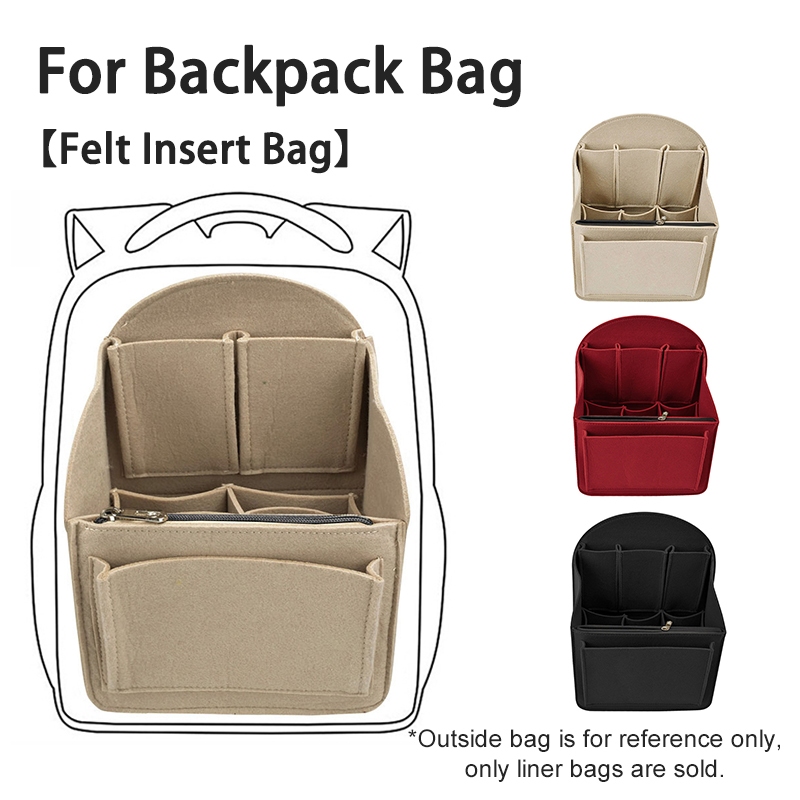 Fit Backpack Organizer Felt Insert Bag Travel Cosmetic Bags