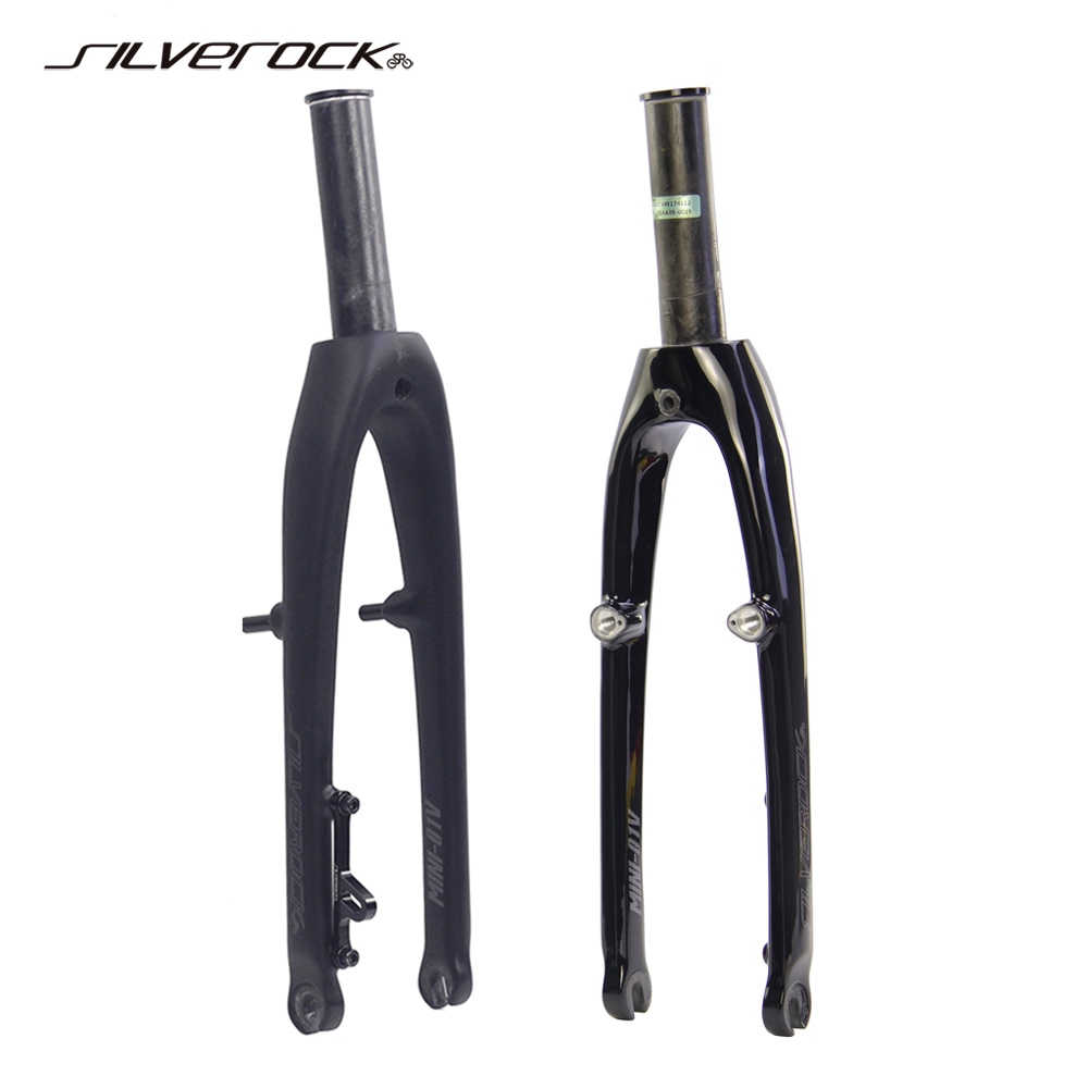 SILVEROCK MINI-01V คาร์บอนส้อมสําหรับ P18 จักรยาน 20in Plus 406 22" 451 Caliper เบรคขอบ V เบรค OLD 7