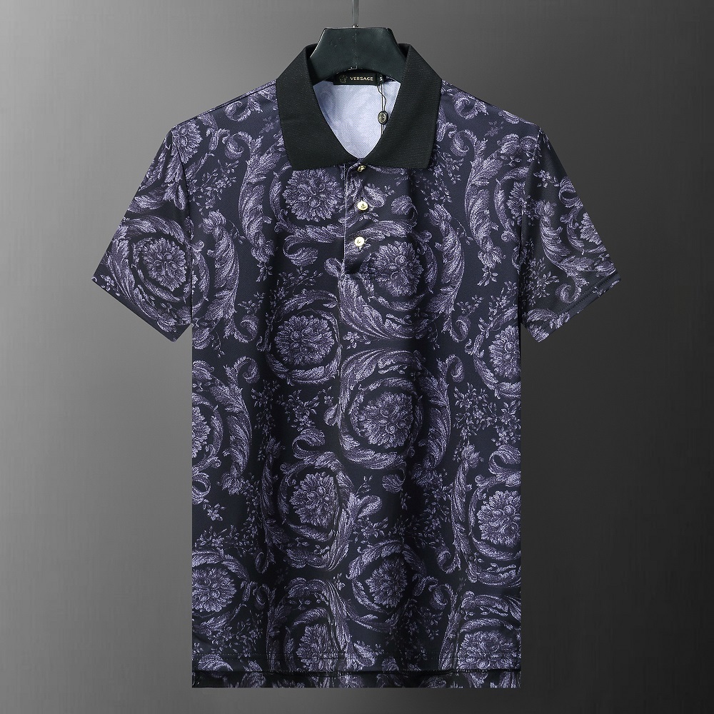 New_versace เสื้อยืดโปโล ผ้าฝ้าย สําหรับผู้ชาย ไซซ์ S-XXXL MM1368