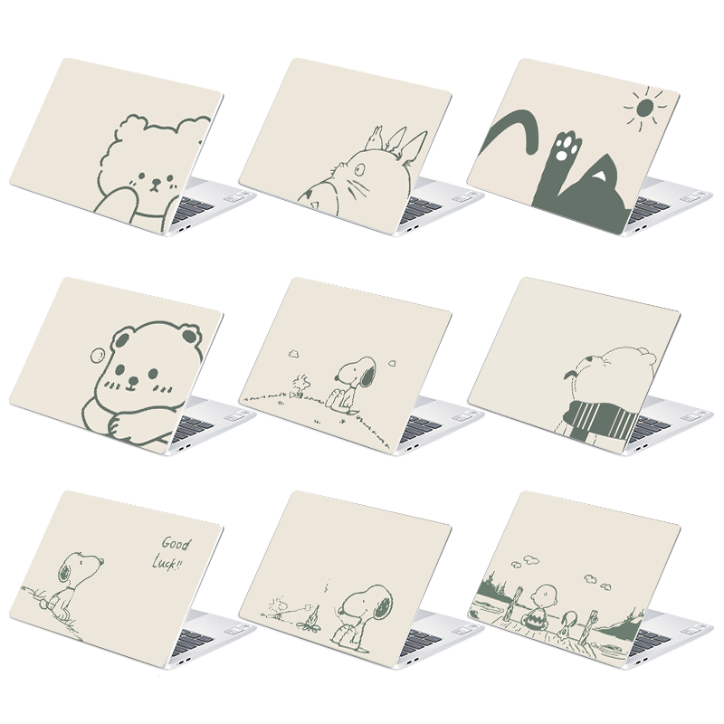 สติ๊กเกอร์ปกแล็ปท็อป แล็ปท็อปสํานักงานนักเรียนหอพักแล็ปท็อปผิวศิลปะรูปลอก 12/13/14/15/17 นิ้ว