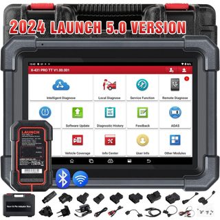 2026 LAUNCH X431 Pro TT 5.0 Elite Bidirectional Scan Tool with Newly Released DBSCar VII Connector, 38+ Reset for All Cars, ECU Coding, CANFD & DOIP, FCA AutoAuth, VAG Guide