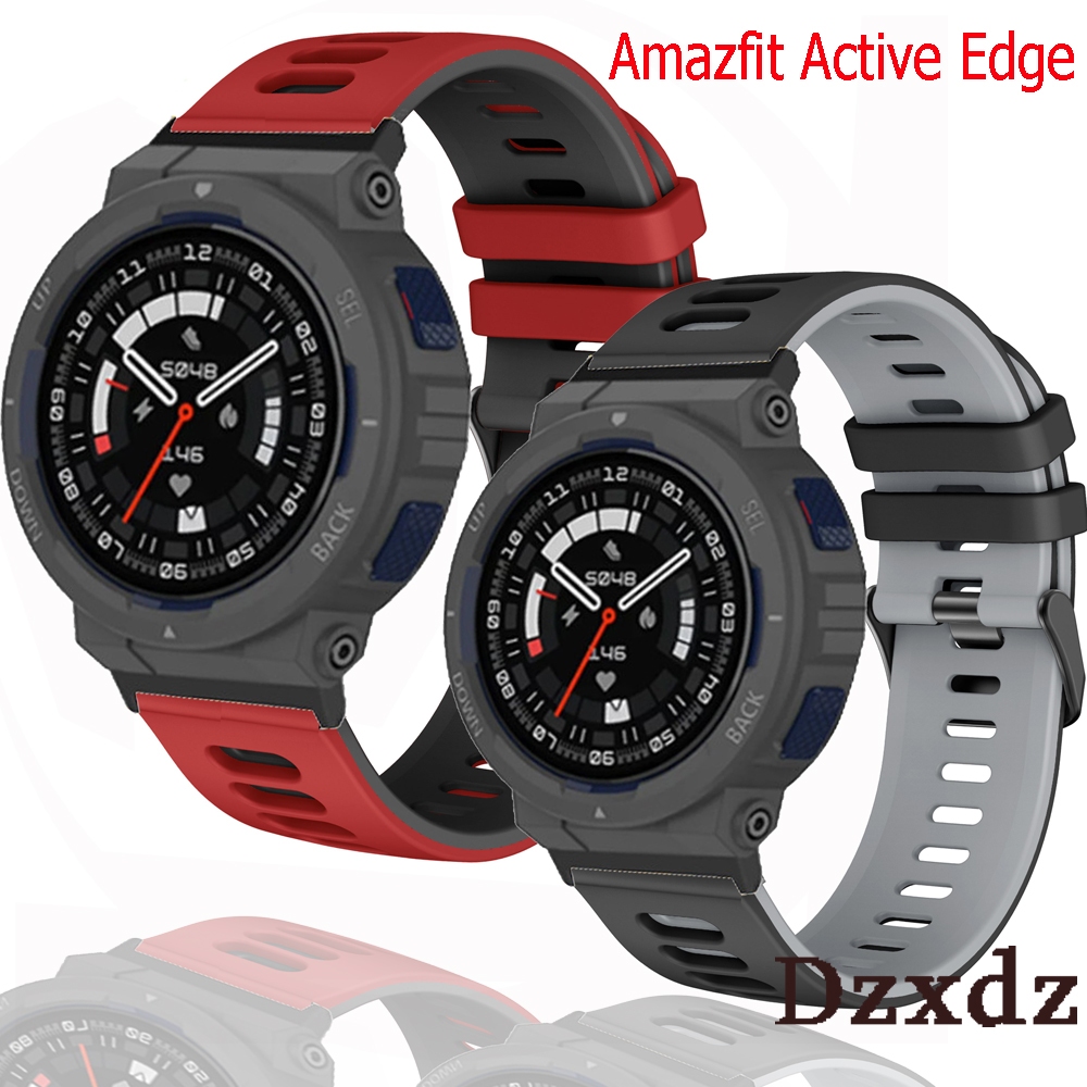 สาย Amazfit Active Edge สมาร์ทวอทช์ มี GPS สาย Silicone strap For Amazfit Active Edge A2212 สมาร์ทวอ