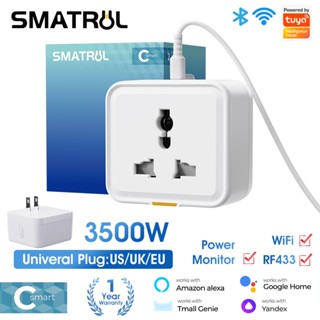 C Smart Tuya Wi-Fi ปลั๊กไฟอัจฉริยะ 3500W เปิด/ปิด สําหรับ Go…