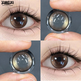 Yimeixi คอนแทคเลนส์ สีน้ําตาลธรรมชาติ 14.2 มม. 6 เดือน ไฮโดร…