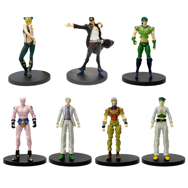 โมเดลฟิกเกอร์ JoJo's Bizarre Adventure Stone Ocean Kujo Jotaro Rohan Kishibe Dio Brando Killer Queen Jonathan Joestar PVC ของเล่นสําหรับเด็ก 1 ชิ้น