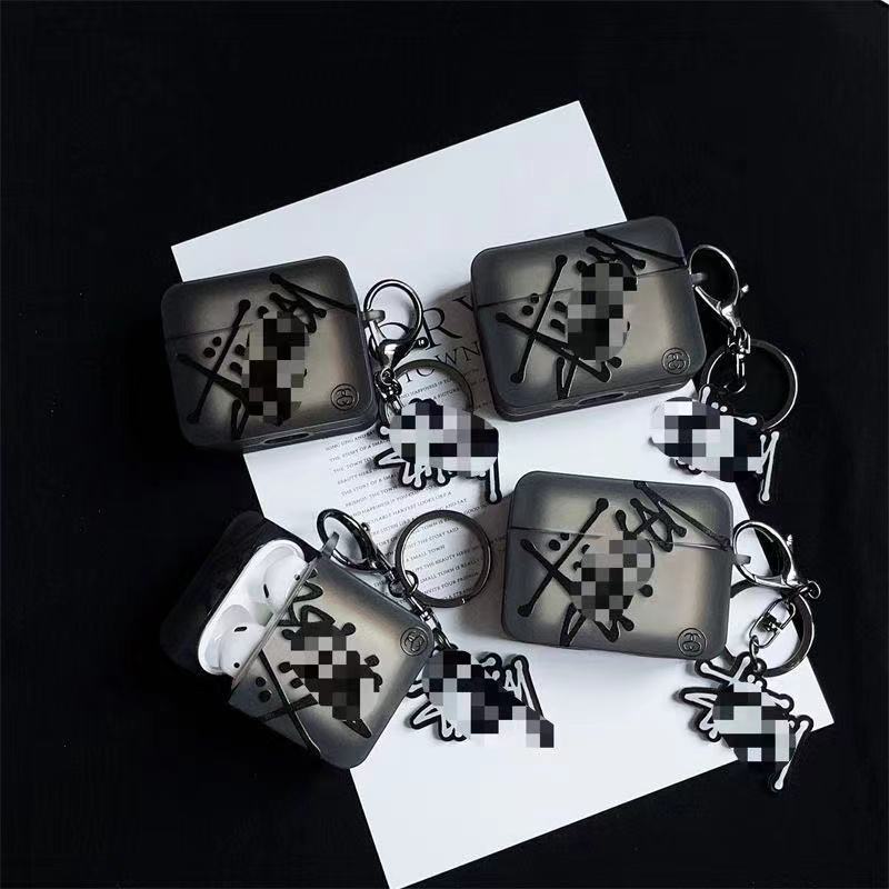 Creative Cool AirPods Pro3 กรณี AirPods 4/4anc กรณีโปร่งใสสีดํา TPU AirPods สําหรับ AirPods 1 2 3 Pro Pro2 กรณีหูฟังป้องกันกรณีสําหรับ AirPodsPro2 กรณี AirPods Gen2 Ca