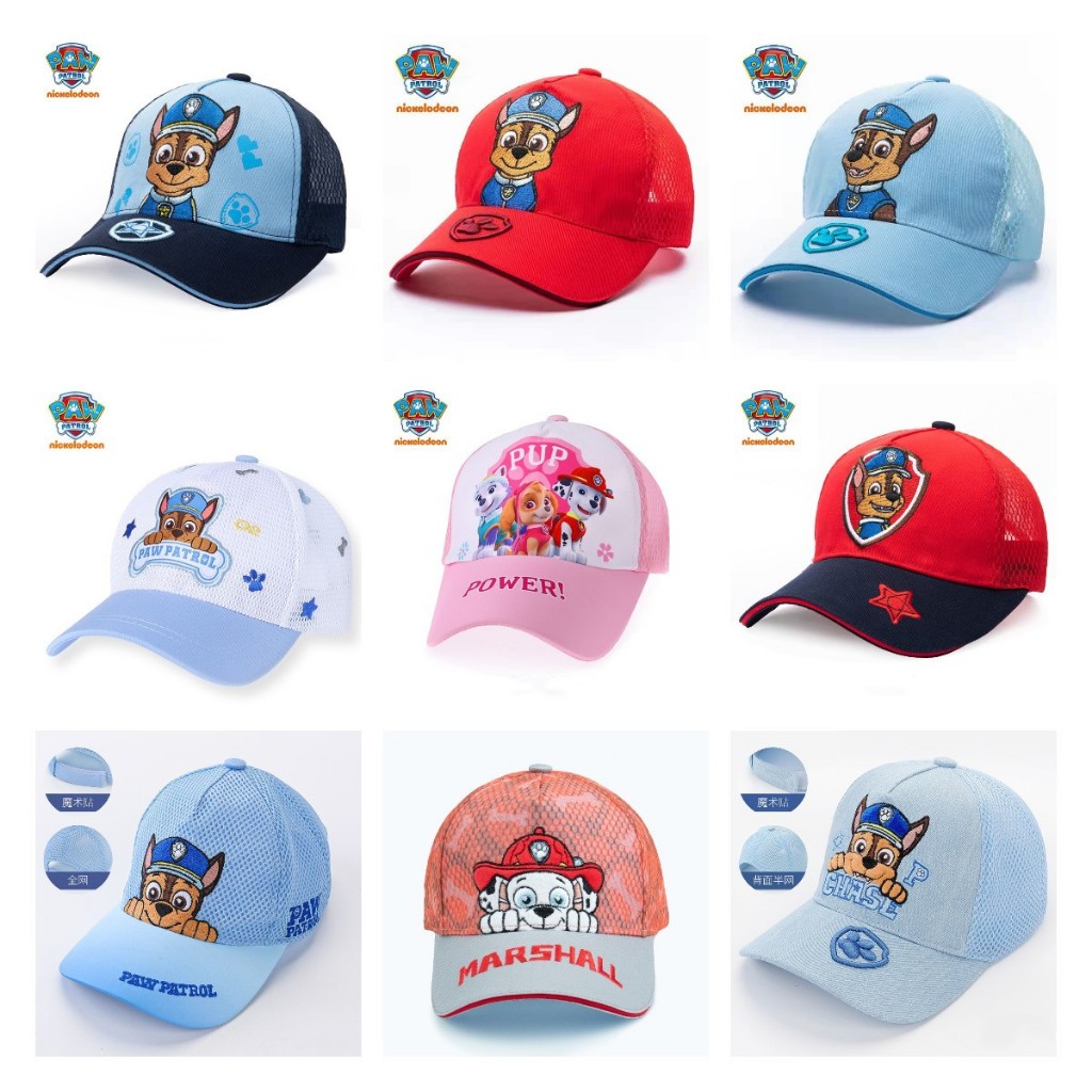 [พร้อมส่ง] หมวกเบสบอล กันแดด ระบายอากาศ ลายการ์ตูน PAW Patrol แฟชั่นฤดูใบไม้ผลิ ฤดูร้อน สําหรับเด็กผู้ชาย และเด็กผู้หญิง